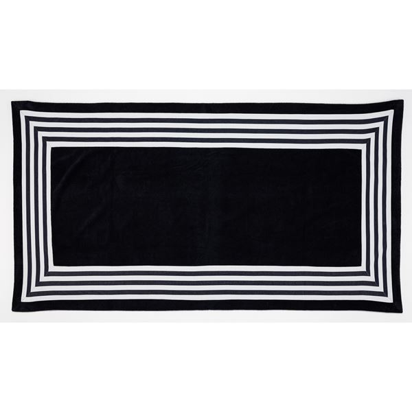 Cannes Towels - Black